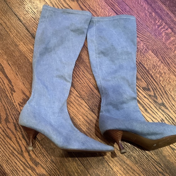 Ladies Lord & Taylor Boots (Denim material) - Picture 8 of 8
